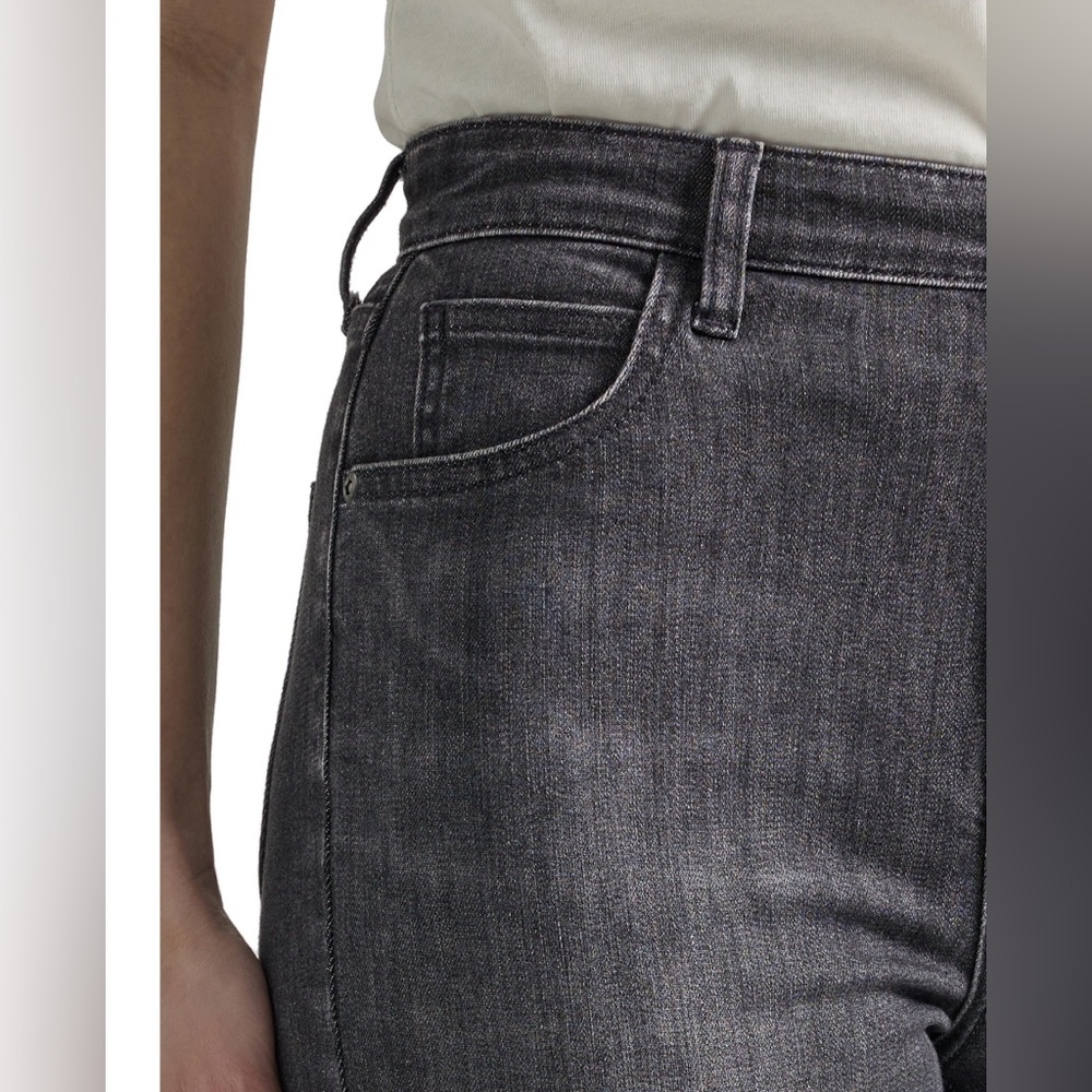 Lee® Women's Heritage High Rise Flare Jean with Raw Hem - Picture 4 of 7